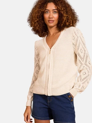 Foto van product love & roses Gebreid vest wolwit