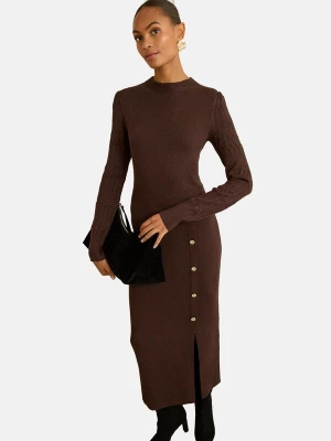 Foto van product love & roses Gebreide jurk chocoladebruin