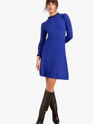 Foto van product love & roses Gebreide jurk royal blue / koningsblauw / zwart