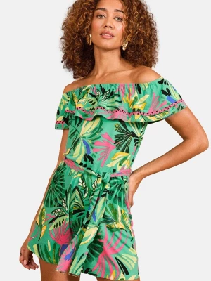 Foto van product love & roses Jumpsuit geel / groen / donkergroen / pink