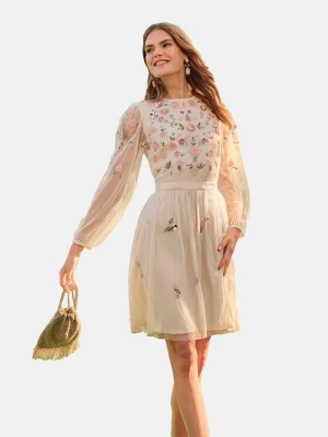Foto van product love & roses Jurk groen / rosa / offwhite