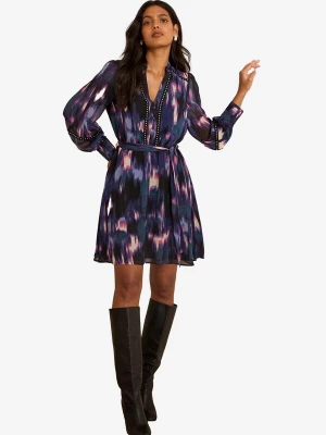 Foto van product love & roses Jurk 'Notch' blauw / lila / pink / zwart