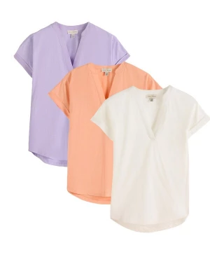 Foto van product love & roses Shirt lichtlila / oranje / wit