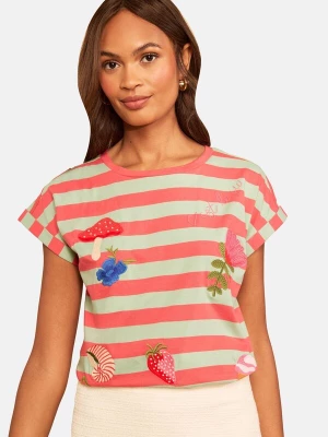 Foto van product love & roses Shirt mintgroen / koraal