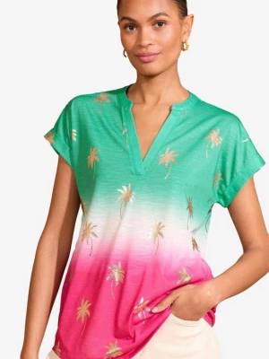 Foto van product love & roses Shirt olijfgroen / groen gemêleerd / roze gemêleerd / wit gemêleerd