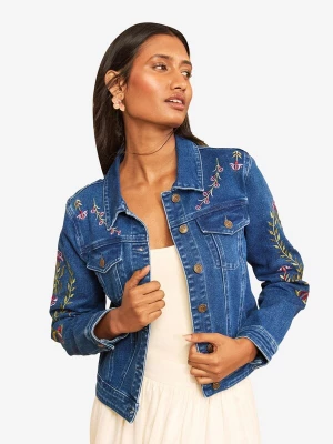 Foto van product love & roses Tussenjas blauw denim / olijfgroen / lavendel / oudroze