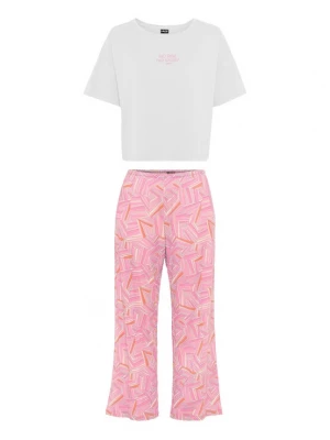 Foto van product LSCN by LASCANA Pyjama lichtoranje / rosa / wit