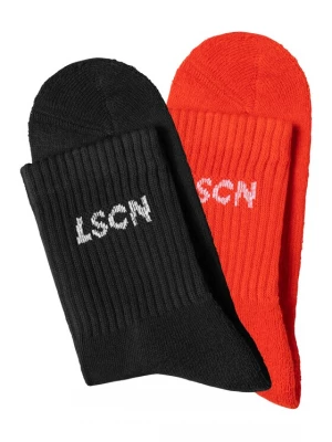 Foto van product LSCN by LASCANA Sokken rood / zwart / wit