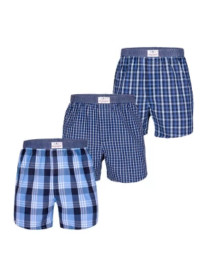 Foto van product Luca David Boxershorts 'Olden Glory' blauw / navy / lichtblauw / offwhite