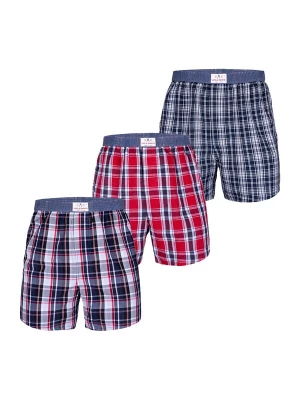 Foto van product Luca David Boxershorts 'Olden Glory' navy / rood / offwhite