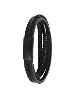 Foto van product Lucardi Armband 'Suit & Tie' zwart