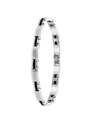 Foto van product Lucardi Armband zwart / zilver