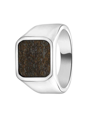 Foto van product Lucardi Ring bruin / zilver