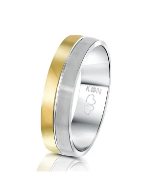 Foto van product Lucardi Ring 'Praag' goud / zilver