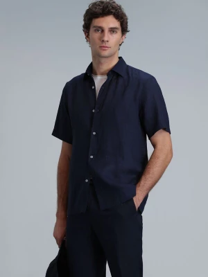 Foto van product Lufian Overhemd 'Bert' donkerblauw