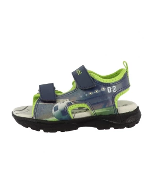 Foto van product LURCHI Open schoenen navy / lichtgrijs / kaki / neongroen