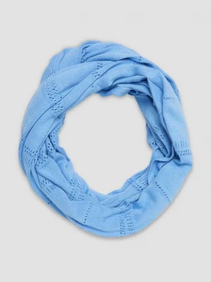 Foto van product Lusjessjaal van fijn breisel met ingebreid patroon s.Oliver blauw