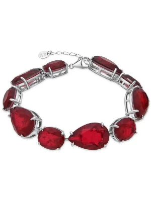 Foto van product Luxenter Armband 'Grywi' rood / zilver