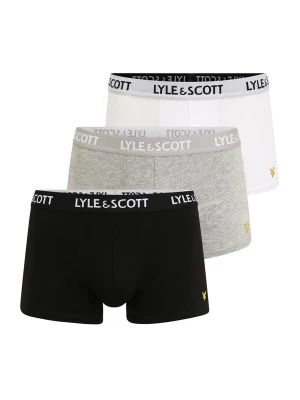 Foto van product Lyle & Scott Boxershorts 'Barclay' grijs gemêleerd / zwart / wit