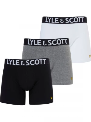 Foto van product Lyle & Scott Boxershorts grijs gemêleerd / zwart / wit