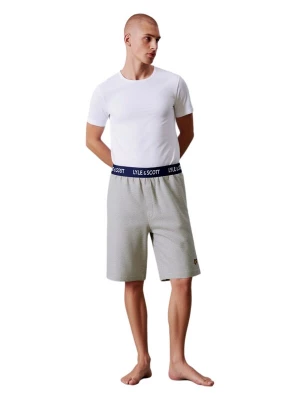 Foto van product Lyle & Scott Pyjama kort 'Charlie' navy / grijs gemêleerd / wit