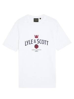 Foto van product Lyle & Scott Shirt 'Cheers To Tradition Graphic' nachtblauw / rood / wit