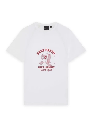 Foto van product Lyle & Scott Shirt 'Keep Fresh' donkerrood / wit