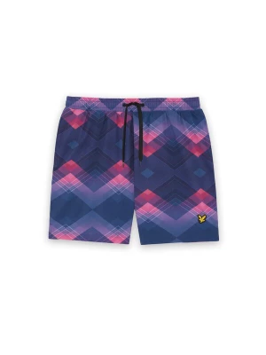 Foto van product Lyle & Scott Zwemshorts donkerblauw / lila / framboos / donkerroze