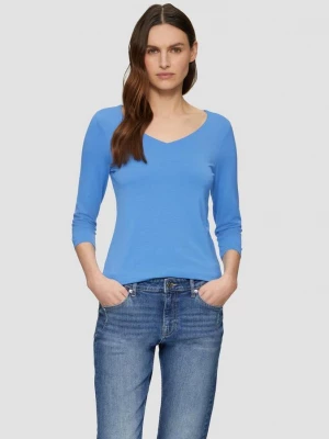 Foto van product Lyocell T-shirt in een slanke pasvorm met 3 / 4-mouwen s.Oliver blauw