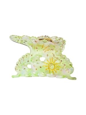 Foto van product Maanesten Haarsieraden goud / lichtgroen / wit