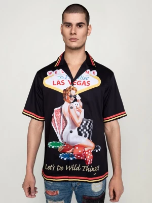 Foto van product MAD TIGERS Overhemd 'LAS VEGAS BOWLING' zwart