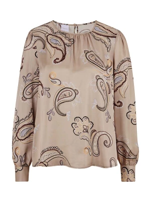 Foto van product MADELEINE Blouse beige / lichtblauw / zwart