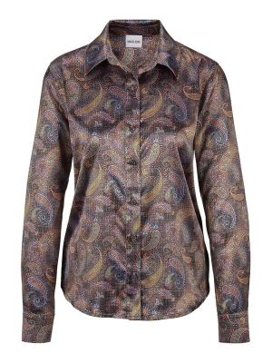 Foto van product MADELEINE Blouse taupe / groen / lichtlila / kreeft