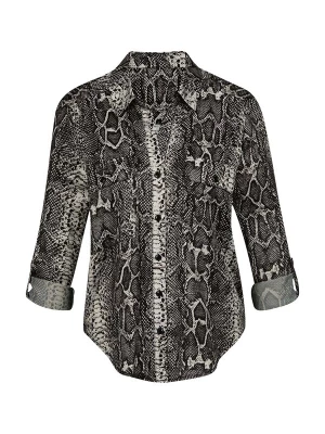 Foto van product MADELEINE Blouse zwart / parelwit
