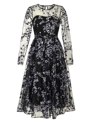 Foto van product MADELEINE Cocktailjurk violetblauw / zwart