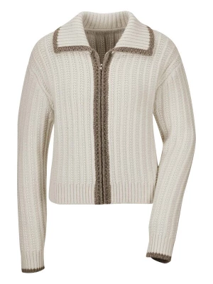 Foto van product MADELEINE Gebreid vest taupe / wolwit