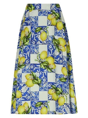 Foto van product MADELEINE Rok nachtblauw / limoen / groen / natuurwit