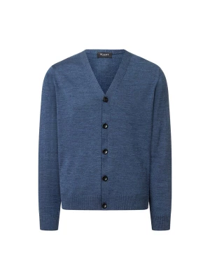 Foto van product MAERZ Muenchen Gebreid vest ' 590800 ' blauw gemêleerd