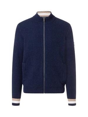 Foto van product MAERZ Muenchen Gebreid vest donkerblauw / lichtbruin / wit