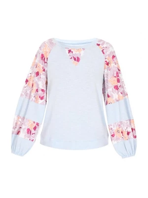 Foto van product MAIRE Shirt lichtblauw / cyclaam / abrikoos / wit