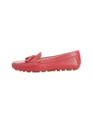 Foto van product Mangara Atelier Mocassins 'Caviúna Damen Tassel Loafer Kalbsleder Himbeer Flach' framboos
