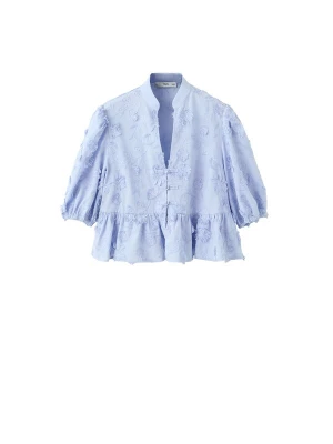 Foto van product MANGO Blouse 'CAPUCHIN' hemelsblauw