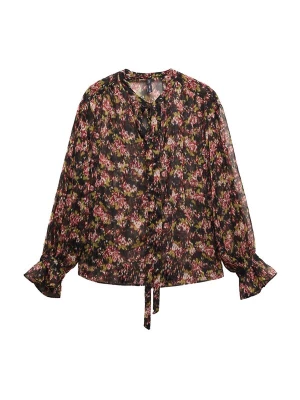 Foto van product MANGO Blouse 'CAROL' appel / lichtrood / zwart / wit