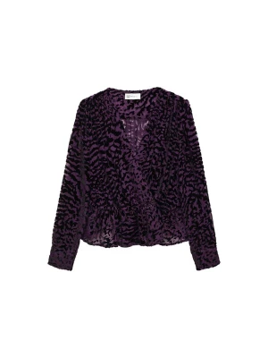 Foto van product MANGO Blouse 'Debora' lila / zwart