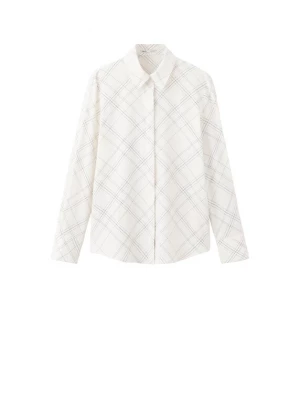 Foto van product MANGO Blouse lichtbeige / zwart