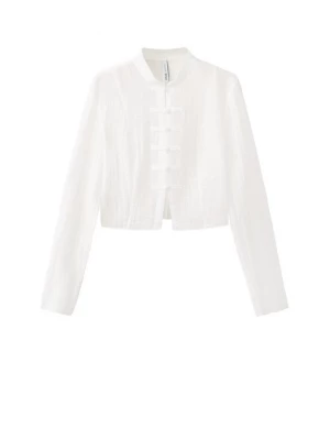 Foto van product MANGO Blouse 'MANDARIN' crème