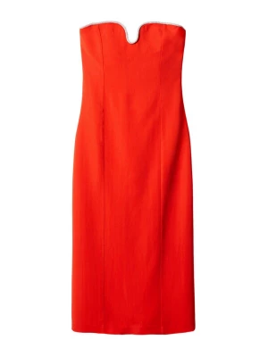 Foto van product MANGO Cocktailjurk 'BELLI' vuurrood / zilver