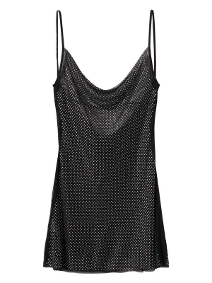 Foto van product MANGO Cocktailjurk 'Moni' zwart / zilver