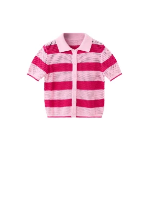 Foto van product MANGO Gebreid vest 'BABILON' rosa / lichtroze
