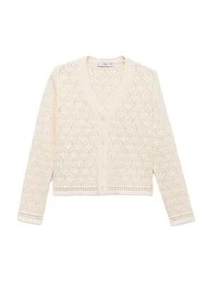 Foto van product MANGO Gebreid vest 'SITO' ecru